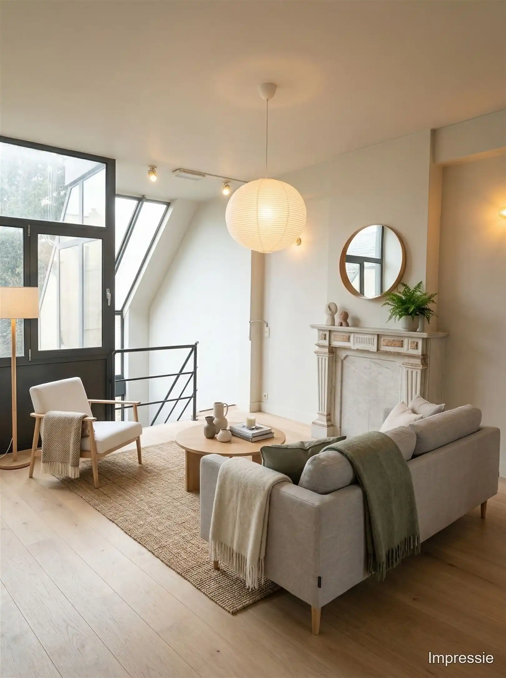 Handelspand met triplex appartement in centrum Mortsel. foto 5