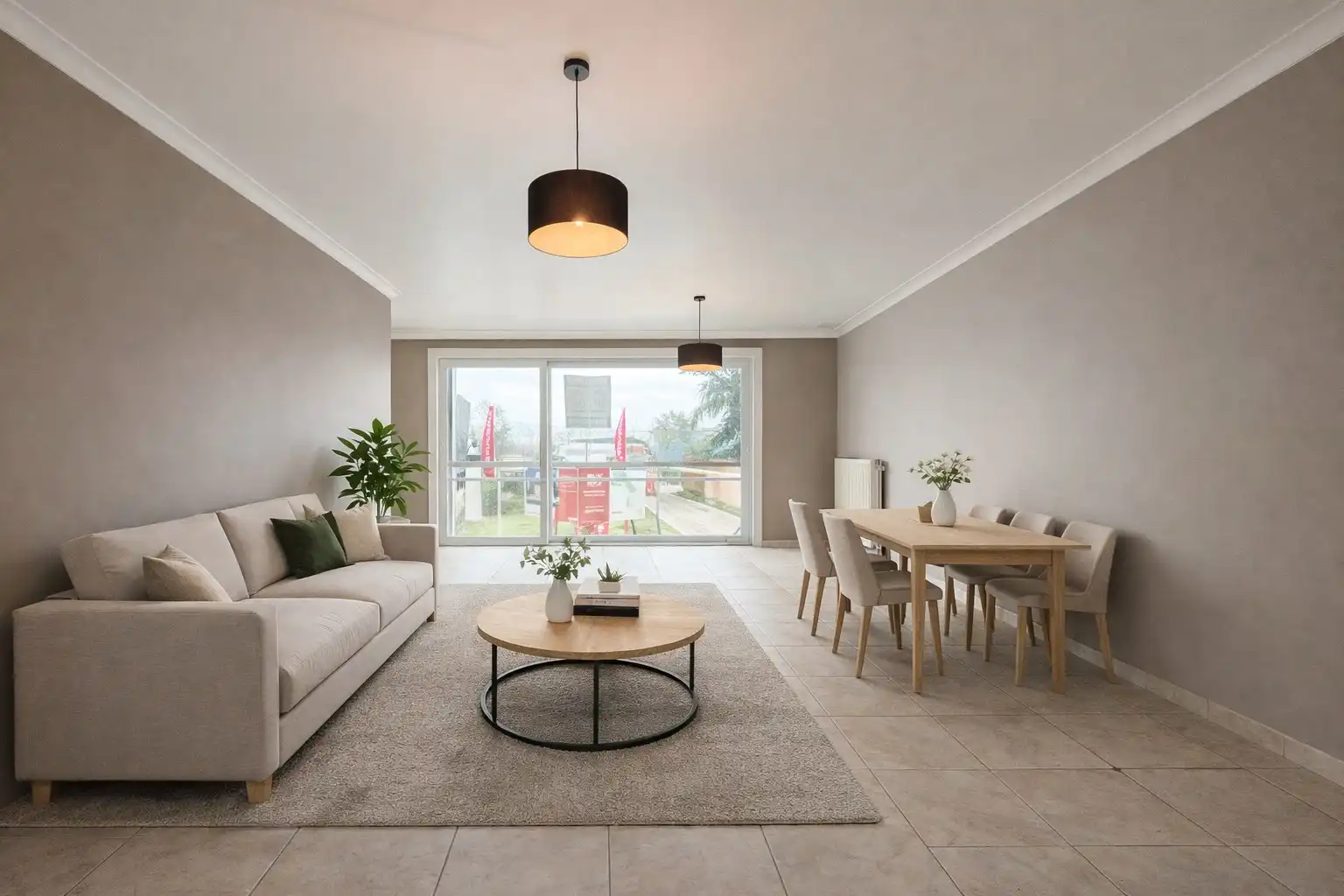 Energiezuinig 2-slp appartement (88 m²) met groot terras, Eernegem. foto 3