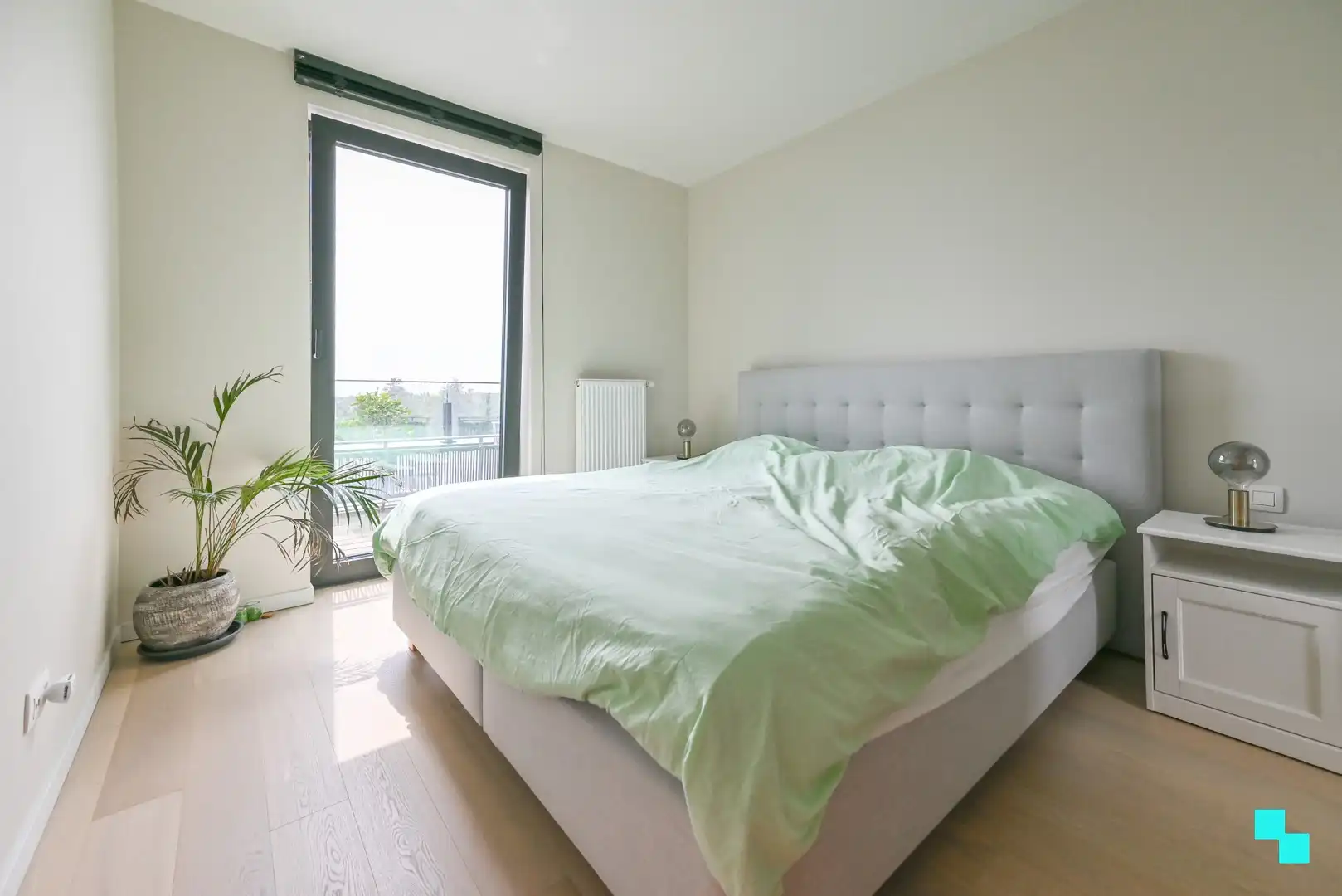 Nieuwbouw tweeslaapkamerappartement met garagebox in centrum Lendelede foto 19
