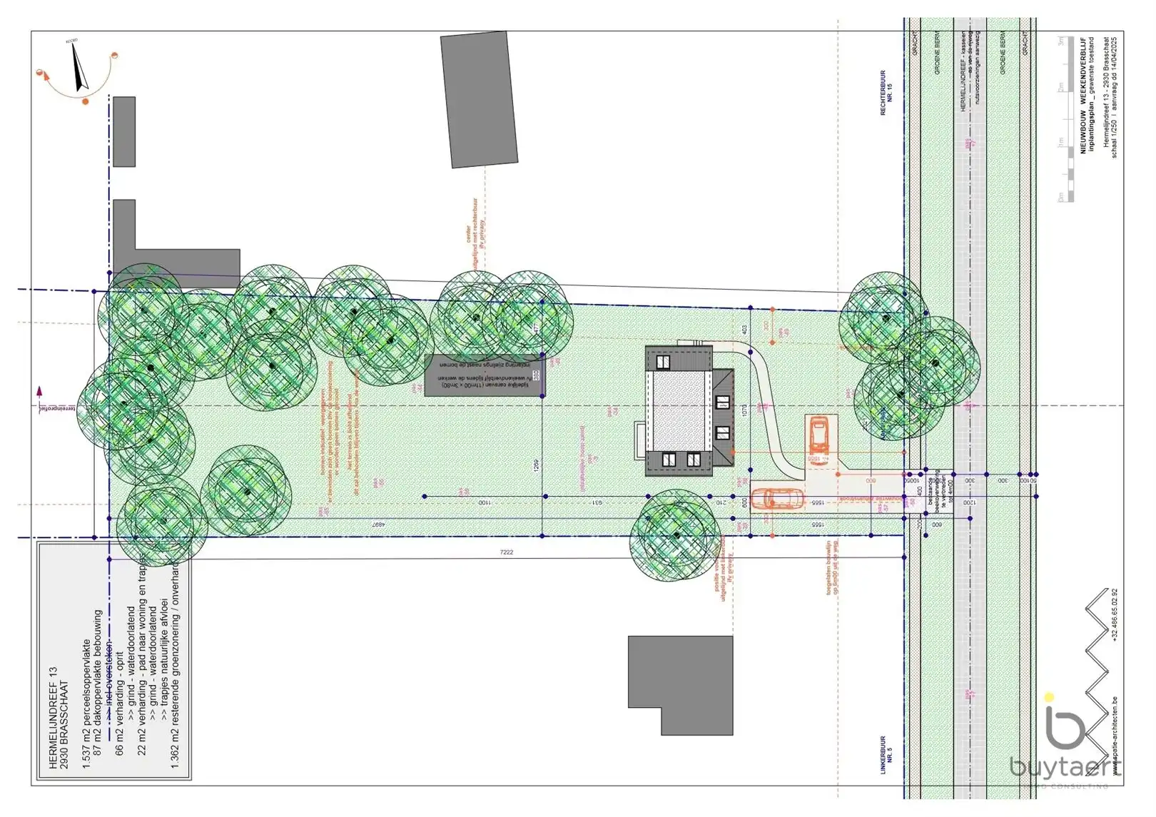 Tof gelegen perceel bouwgrond voor een weekendverblijf op 1.812m² in een rustige en groene omgeving! foto {{pictureIndex}}