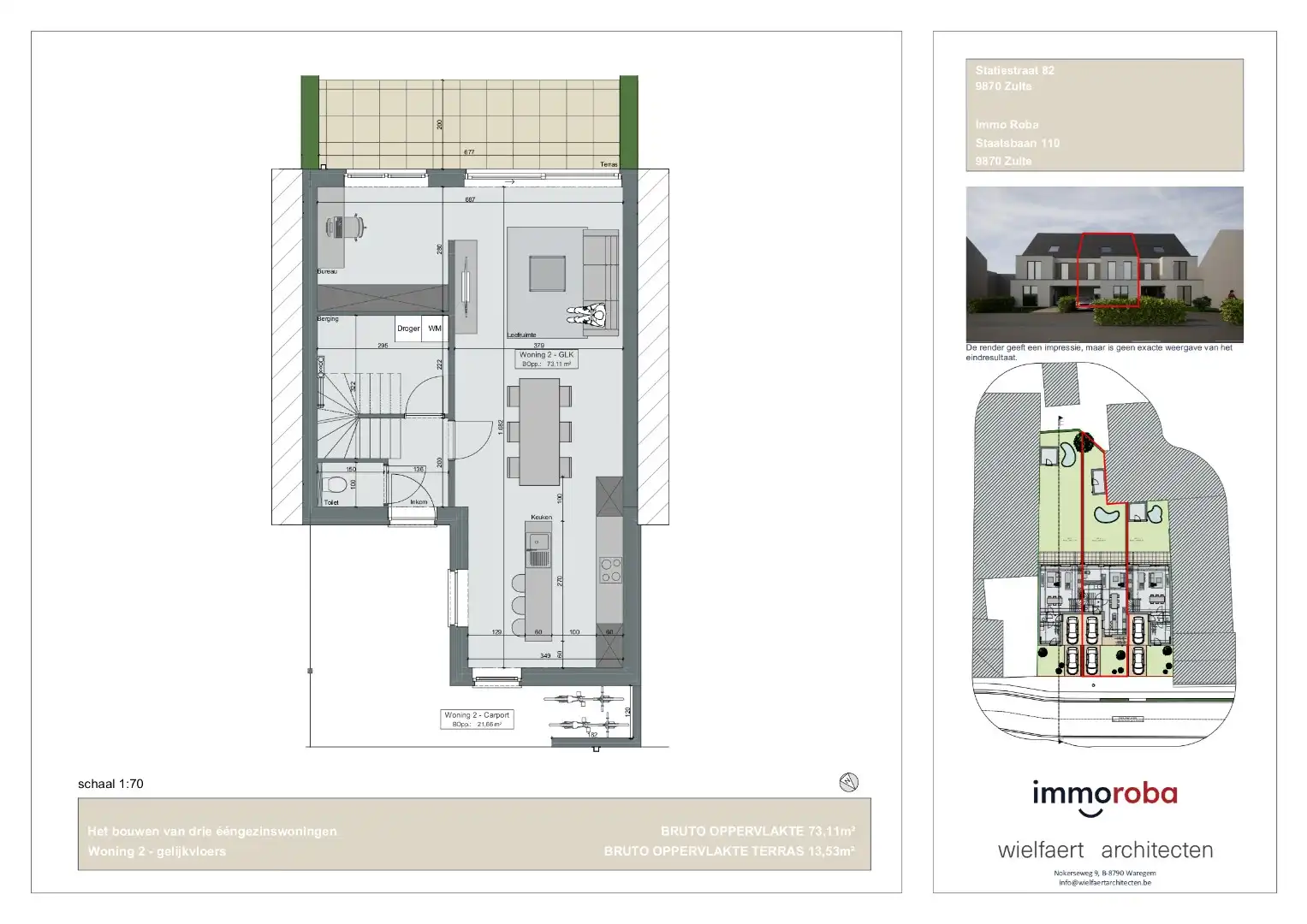 Prachtige, praktische nieuwbouwwoningen in het centrum van Zulte. Aankoop met 6% BTW mogelijk. foto 3