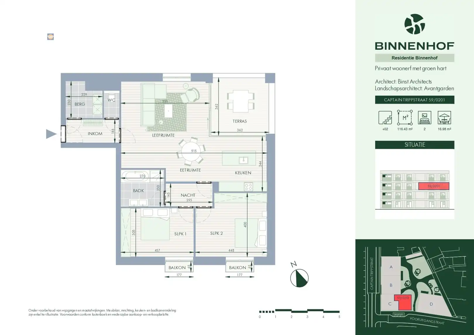 Ruim tweede-verdiepingsappartement met twee slaapkamers en meerdere buitenruimtes foto 9