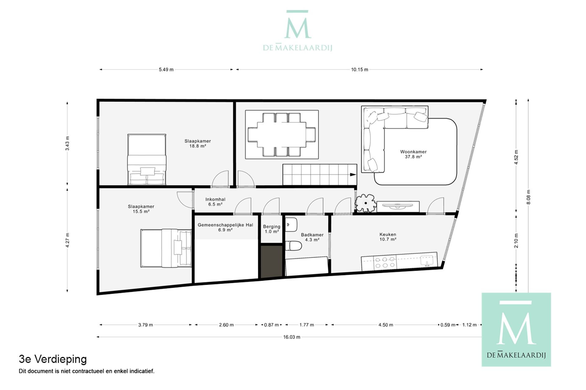 Appartementsgebouw met handelspand op het gelijkvloers foto 26