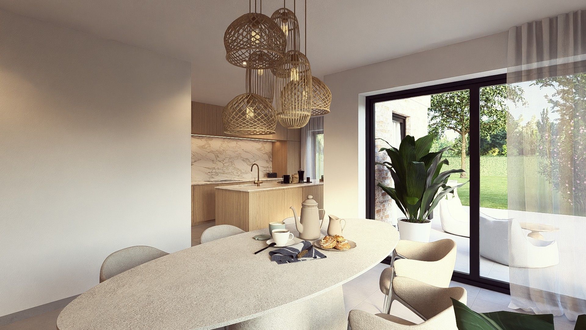 Ruime casco-nieuwbouwwoning met 3 slpk'ers op een perceel van 4a 52ca foto 8