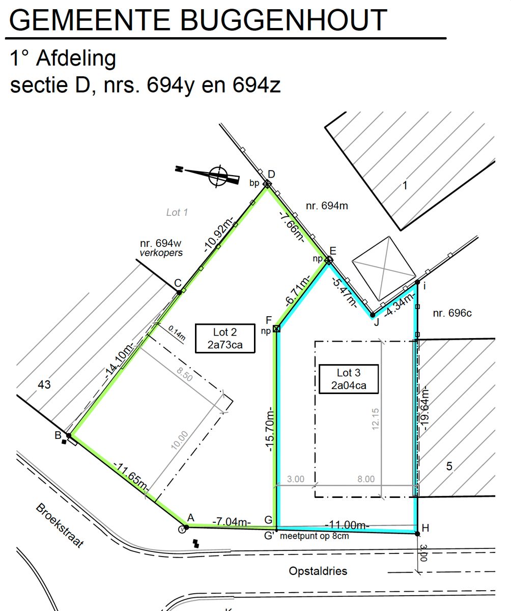 IN OPTIE - Bouwgrond (LOT 2) half-open bebouwing pal bij centrum Opstal foto 2