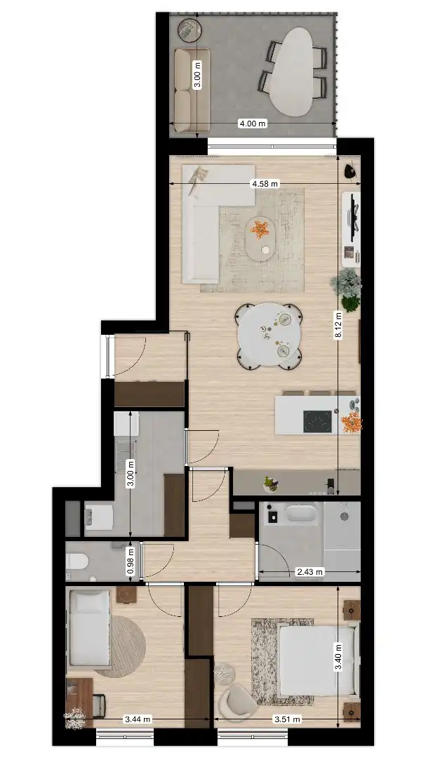 Penthouse met dakterras te koop in het hartje van Pelt! foto 15