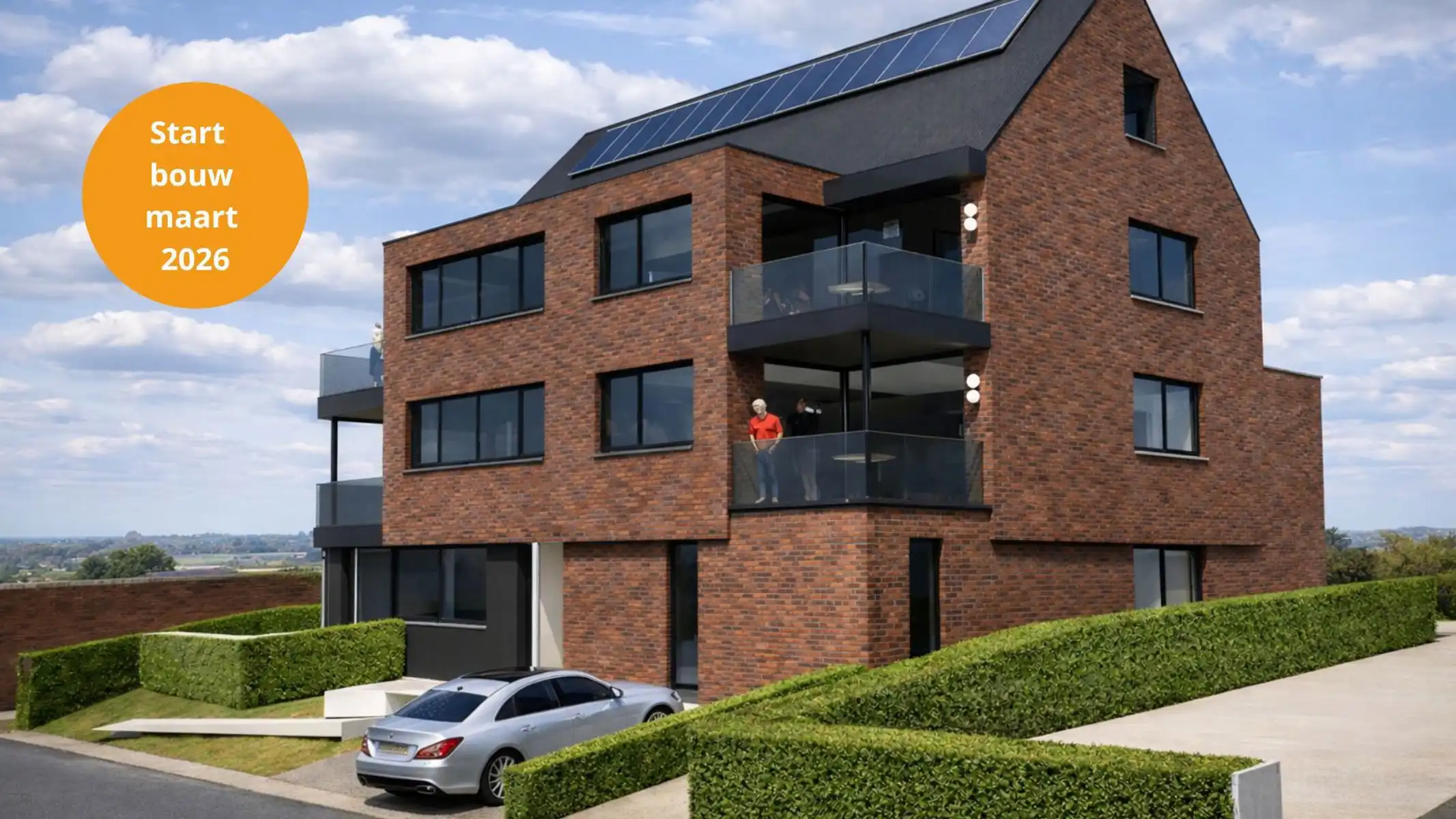 Nieuwbouw duplex met 2 slaapkamers en 2 terrassen foto {{pictureIndex}}