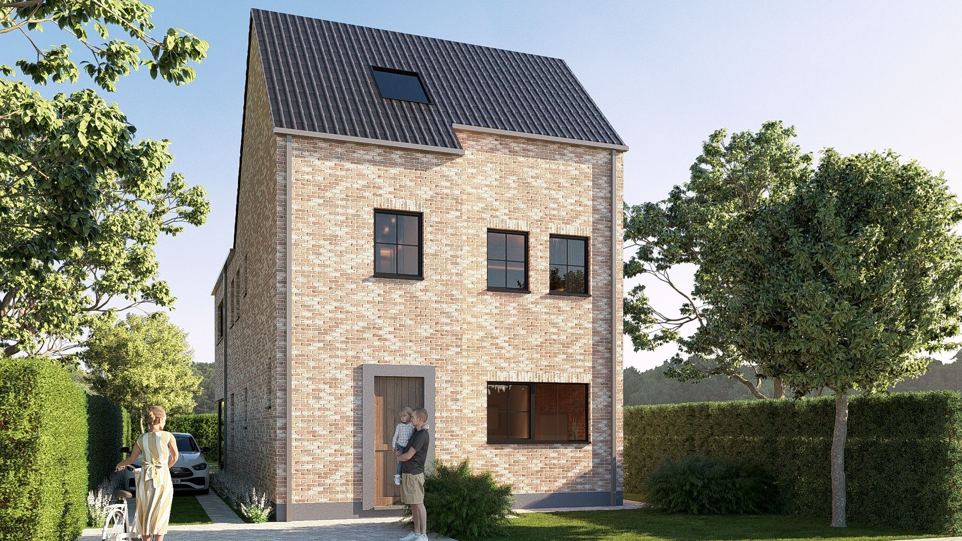 Bouwgrond met vergund plan voor Open Bebouwing foto {{pictureIndex}}