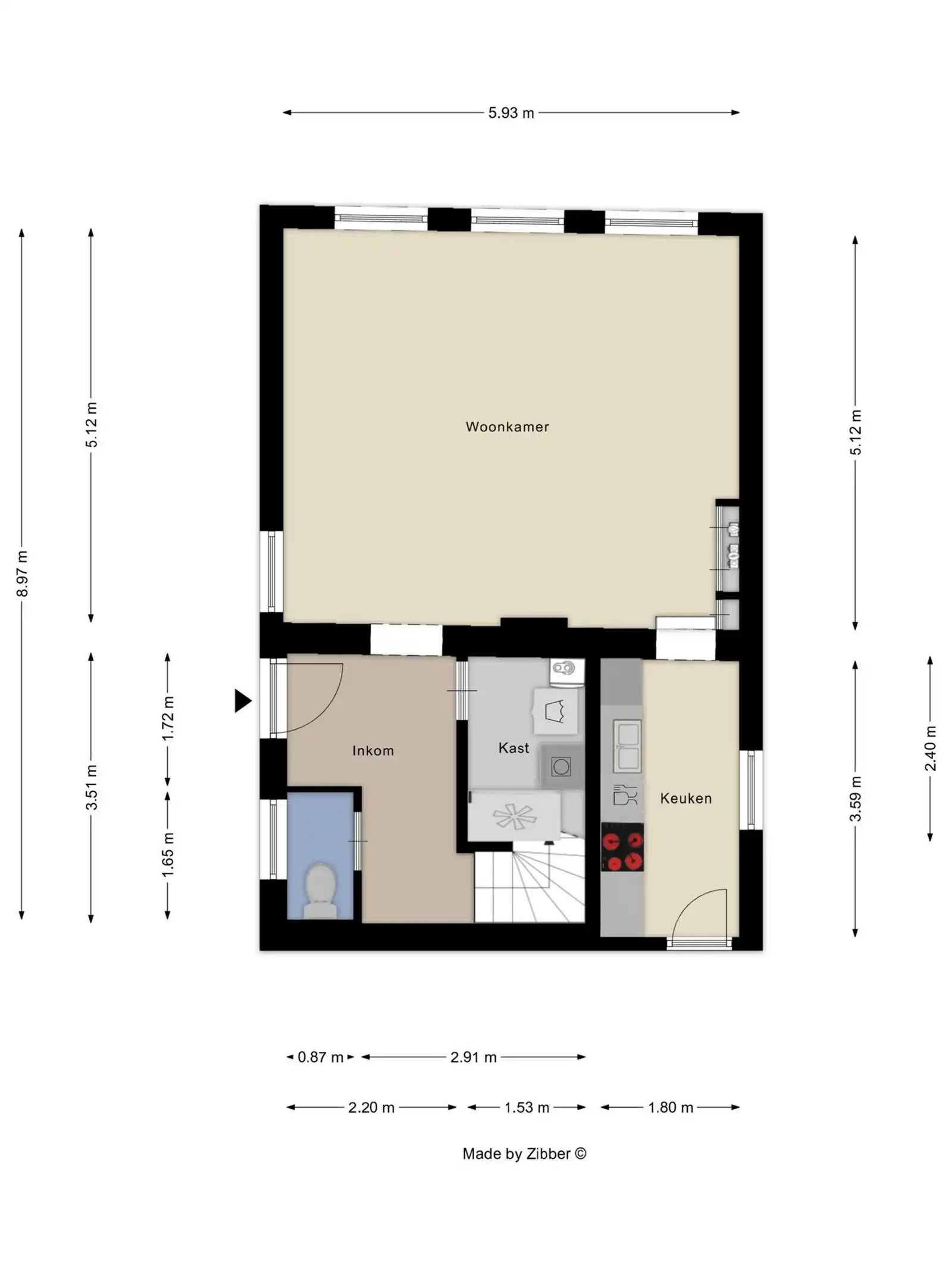 Woning met 5 slaapkamers en terras foto 3