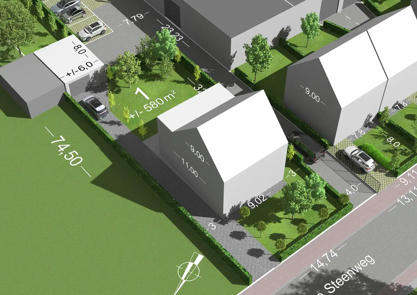 Bouwgrond voor Vrijstaande Woning + Garage / Bijgebouw foto 2