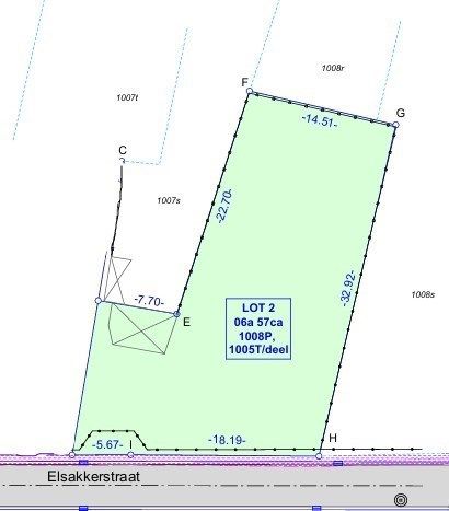 Grond met ideale ligging met perceeloppervlakte 657m² foto 2