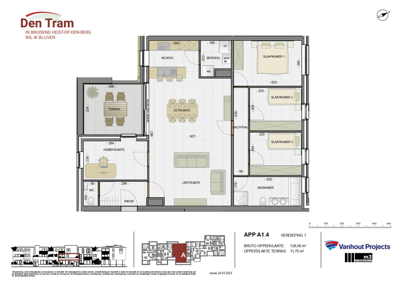 Nieuwbouw app op 1V met 3 slpk, ZW-terras en parking foto 20