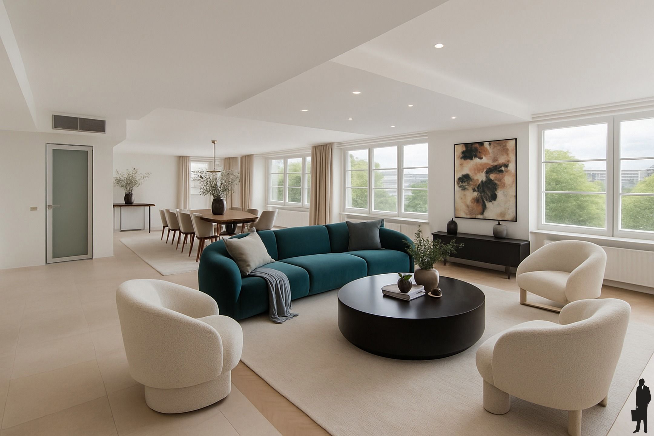 Exclusief appartement met panoramisch uitzicht op het Willemdok en het MAS foto 2