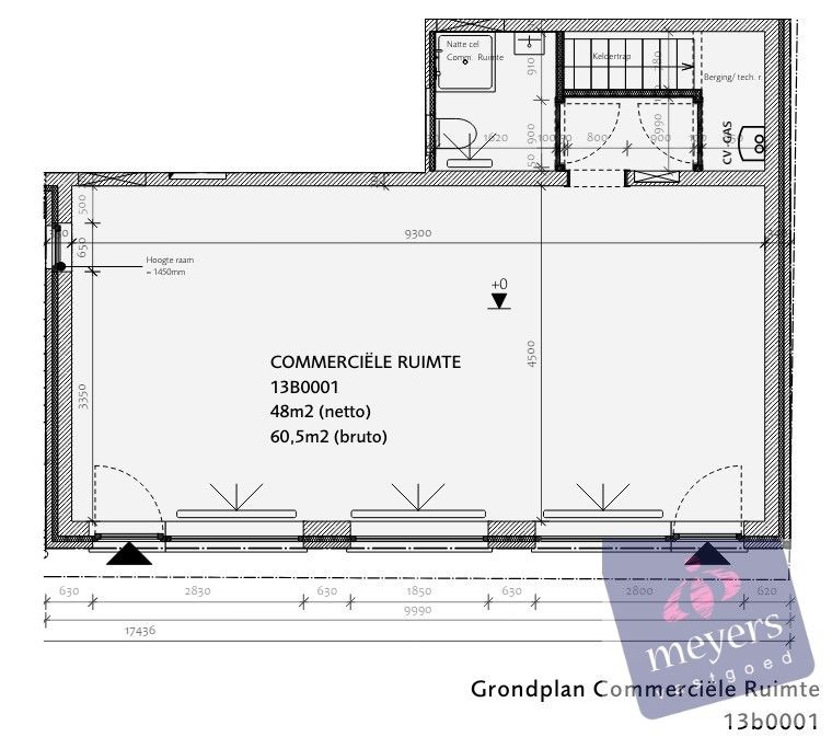 Casco kantoorruimte van 60m² te Spalbeek - Hasselt foto 10