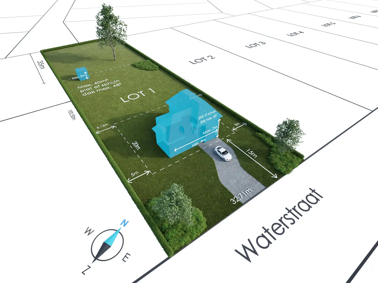 Exclusief perceel bouwgrond van ca. 3420m² in Schilde foto {{pictureIndex}}