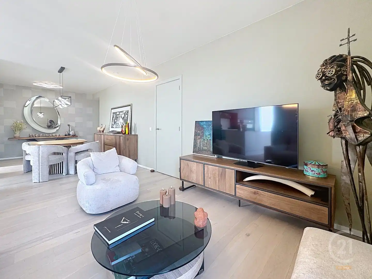 Exclusief nieuwbouw hoekappartement met panoramisch uitzicht en zijdelings zeezicht in Oostende foto 6