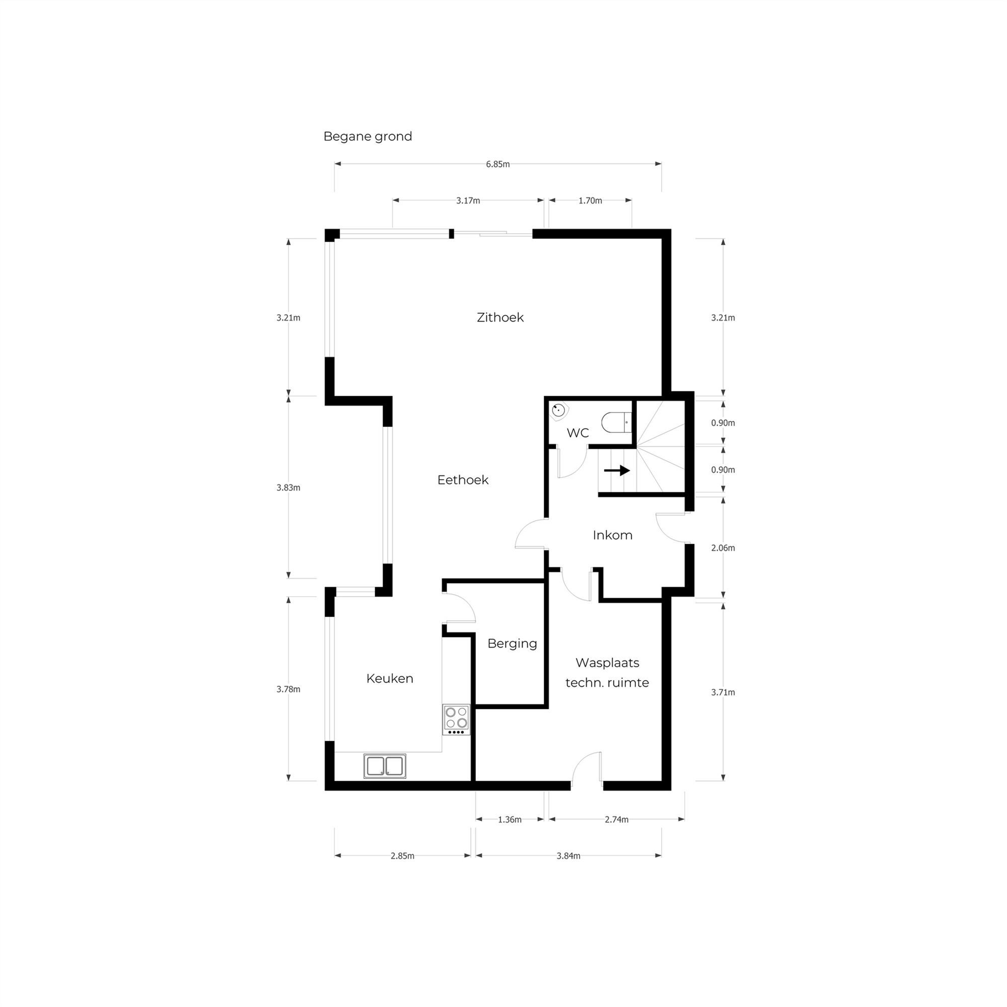 RECENTE, RUIME, ENERGIEZUINIGE WONING MET MOGELIJKHEID TOT APPARTEMENT OP ZOLDERVERDIEPING foto 38