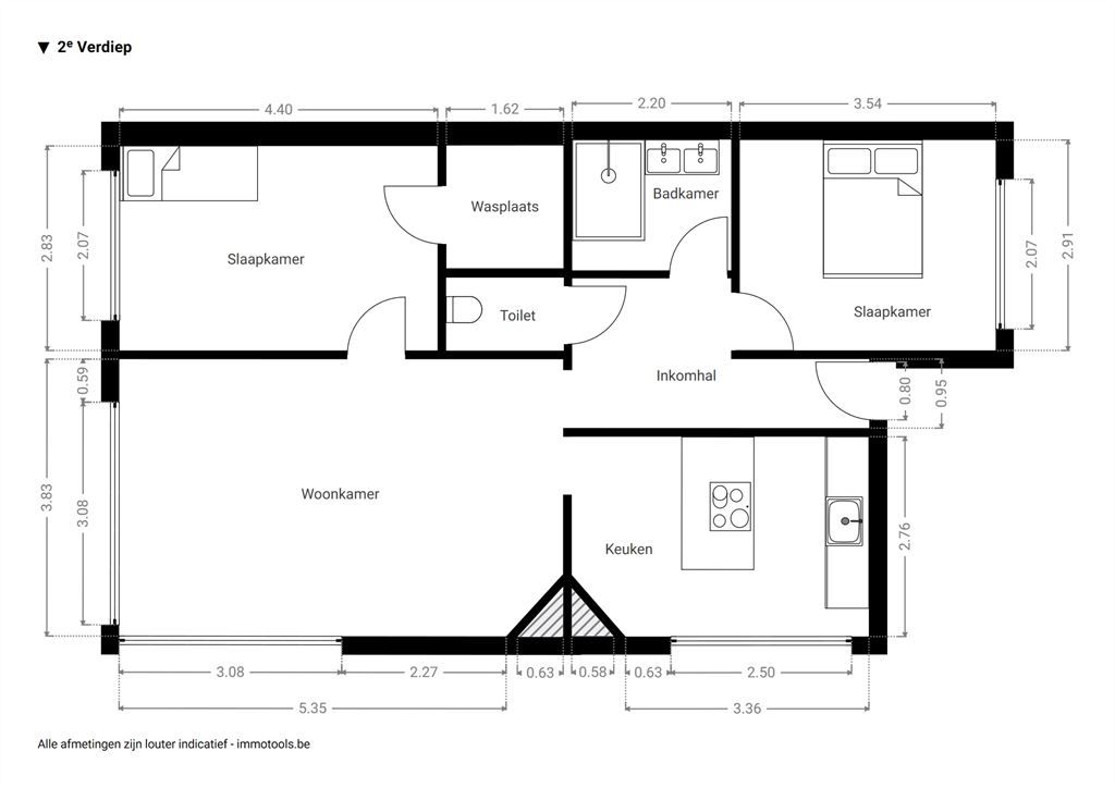 Recent gerenoveerd hoekappartement foto 13