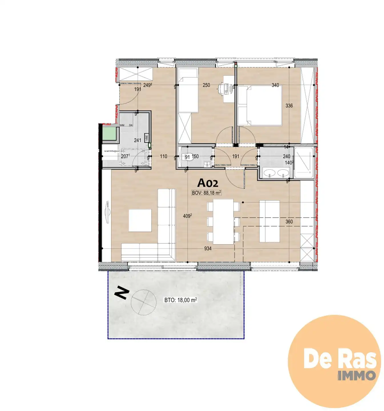 AALST - Nieuwbouwappartement met 2 slpks en tuin foto 5