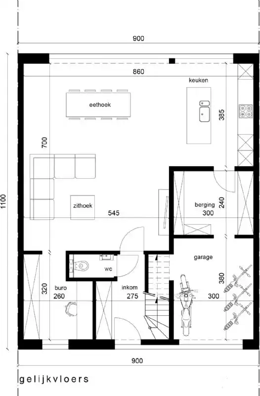 Nieuw te bouwen gesloten woning te Helkijn. foto 3