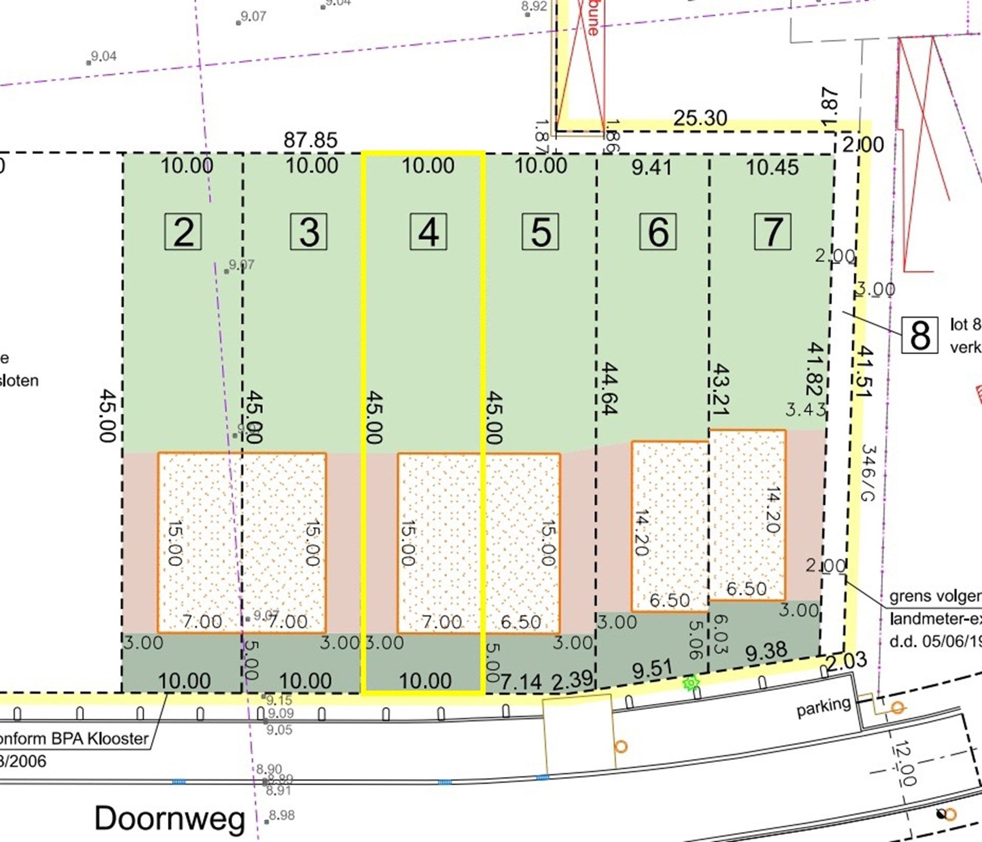 Unieke kans: bouwgrond LOT 4  in de Doornstraat, Wichelen foto {{pictureIndex}}