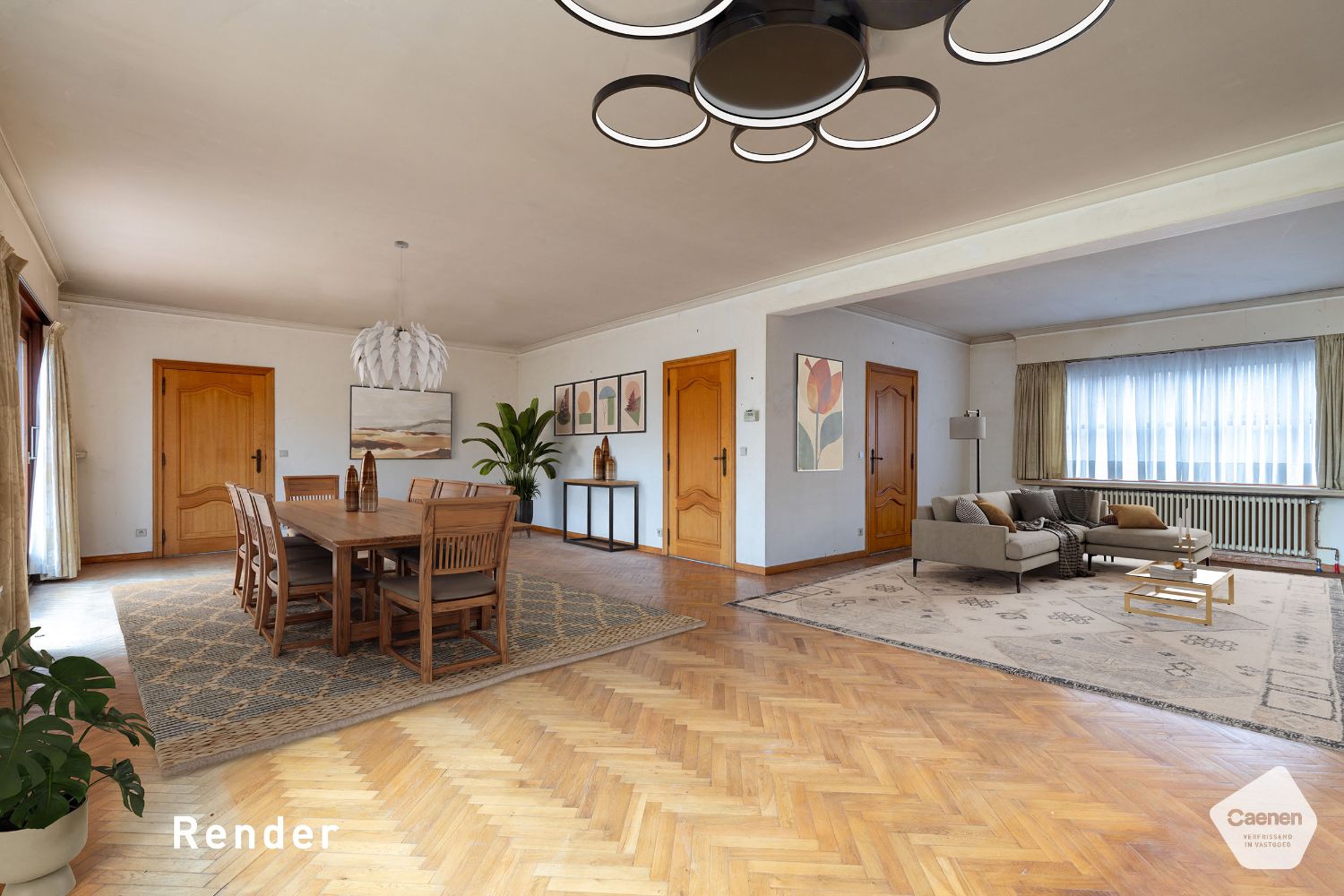 Wonen en werken in het hart van Ruddervoorde ! Deze woonst omvat 5 slaapkamers & 2 garages! foto 3