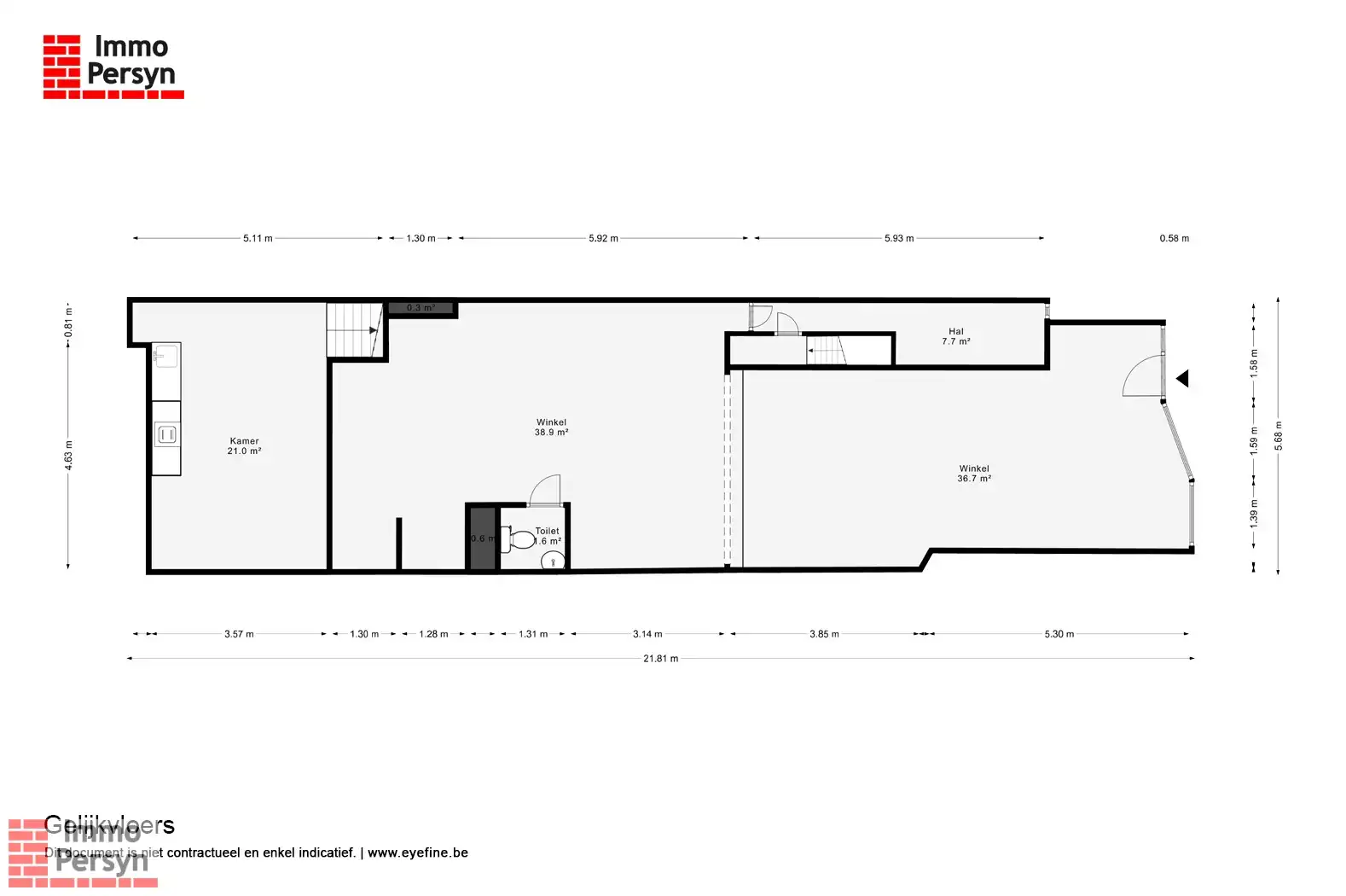 Handelspand + duplex-appartement in hartje Scherpenheuvel foto 19