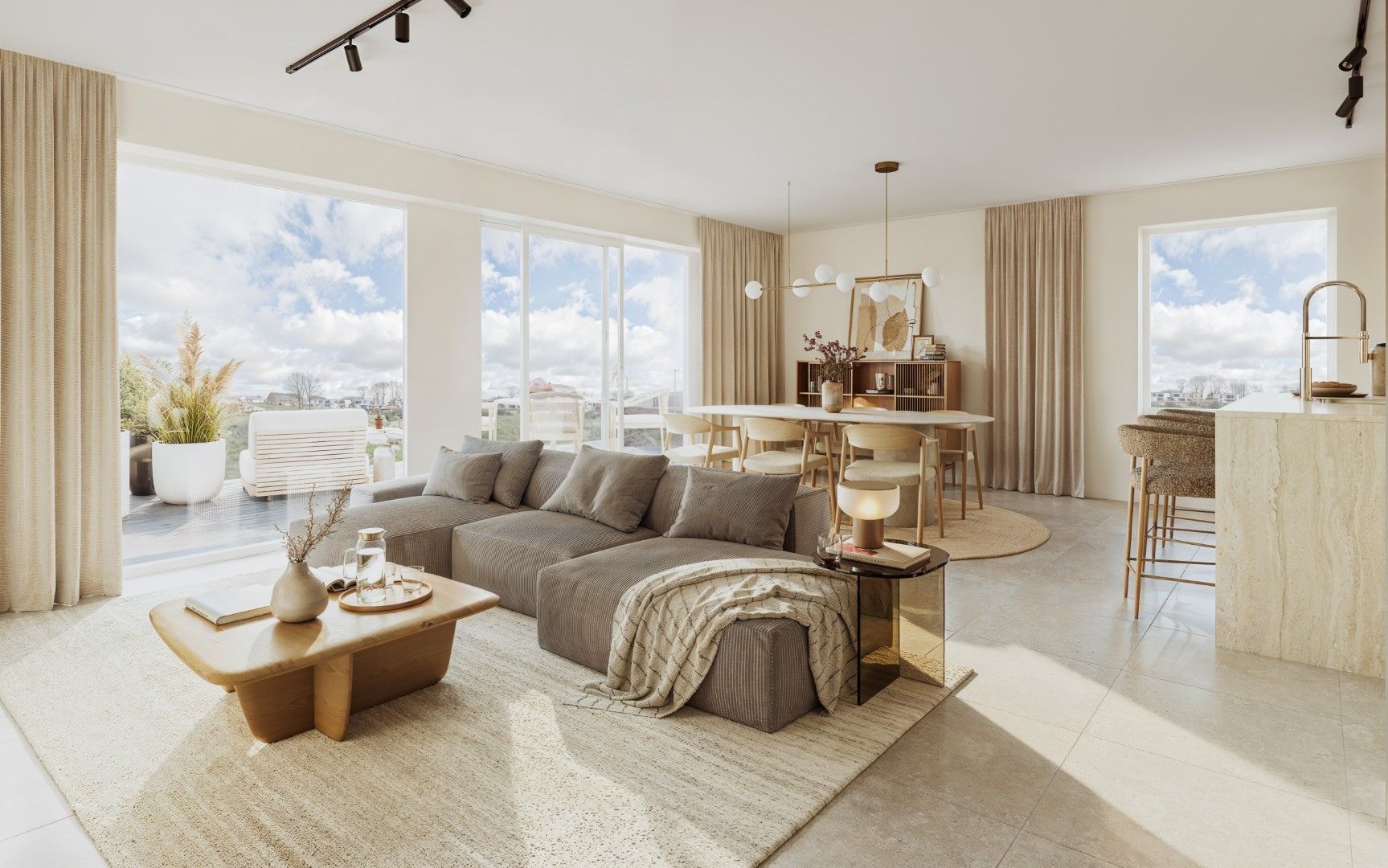 Mooi hoekappartement met 2 slaapkamers en terras foto 2