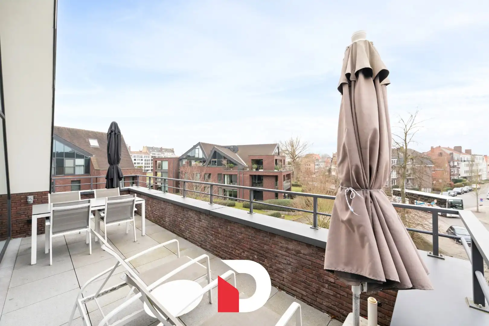 Dakappartement met 3 slk en riant zonneterras te Kristus-Koning foto 4