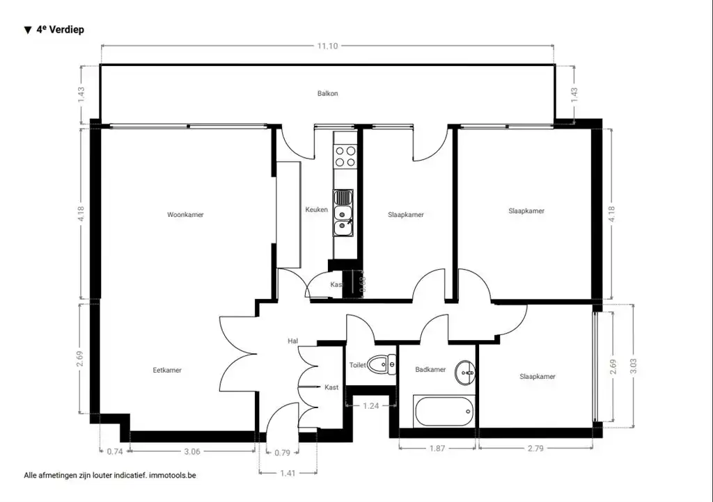 Appartement met 3 slaapkamers en XL-terras  foto 17