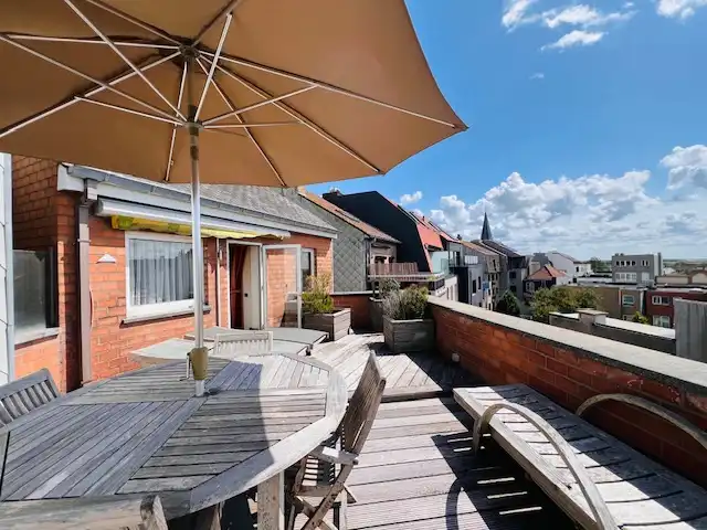 Ruim duplexappartement met groot zonneterras in hartje Wenduine foto 11
