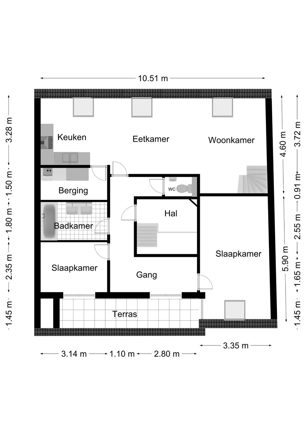 DUPLEXAPPARTEMENT MET 3 SLAAPKAMERS EN PARKEERPLAATS IN HET CENTRUM VAN BILZEN foto 20