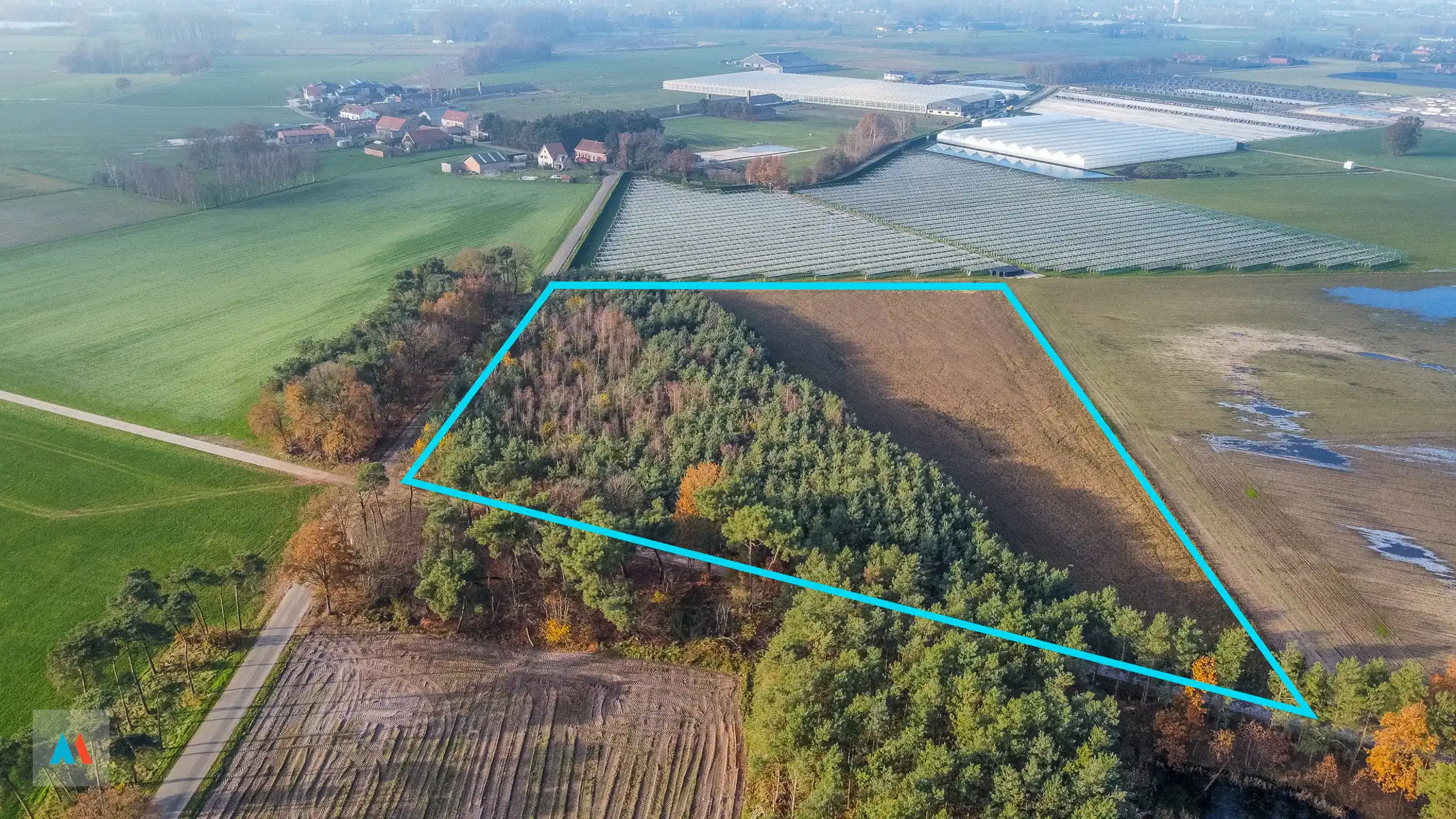 Gemengd perceel Landbouw- en bosgrond foto 6