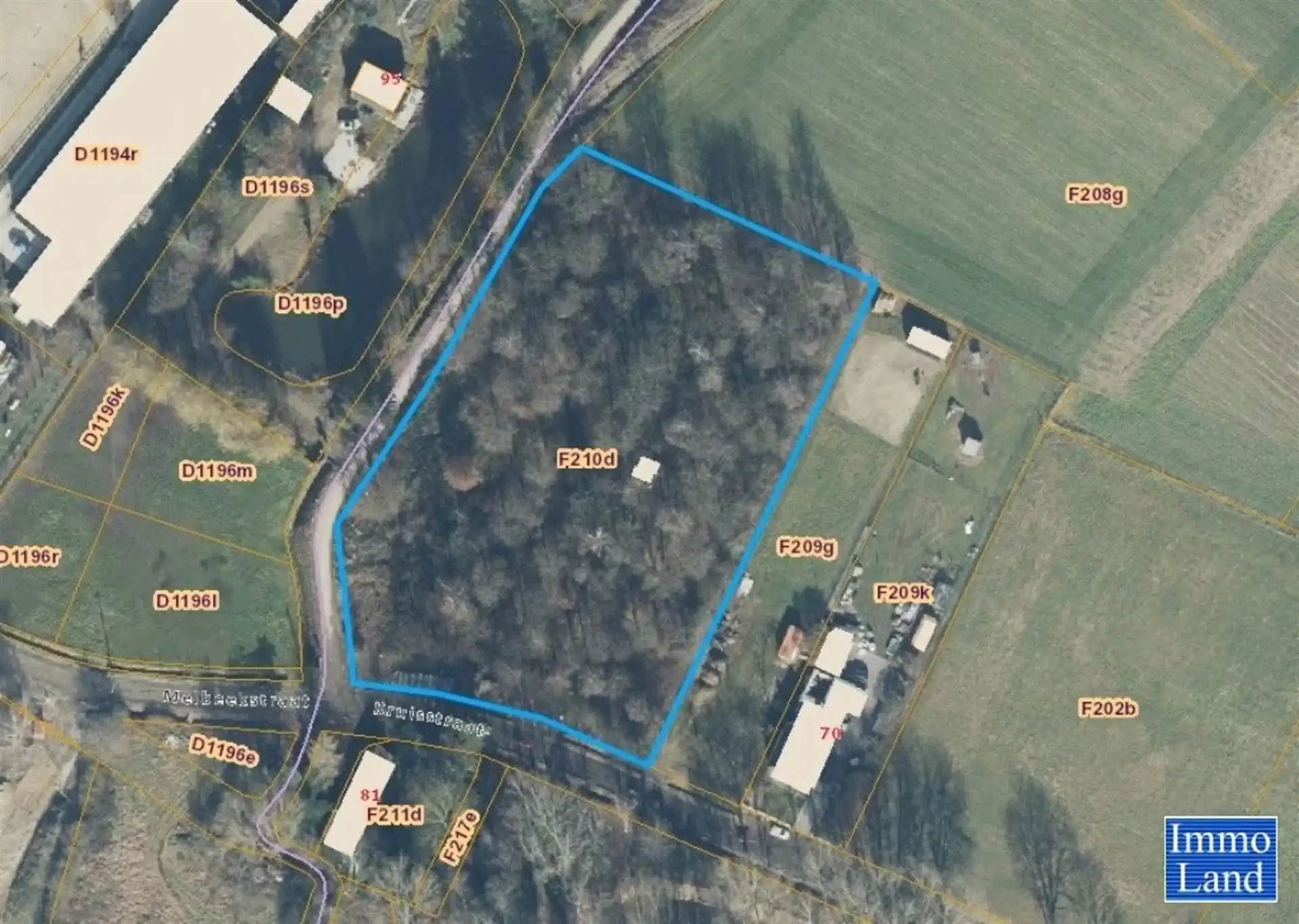 Perceel grond van 75are, gelegen in agrarisch gebied op de grens Hasselt - Diepenbeek, omgeving Mombeekdreef. foto 4