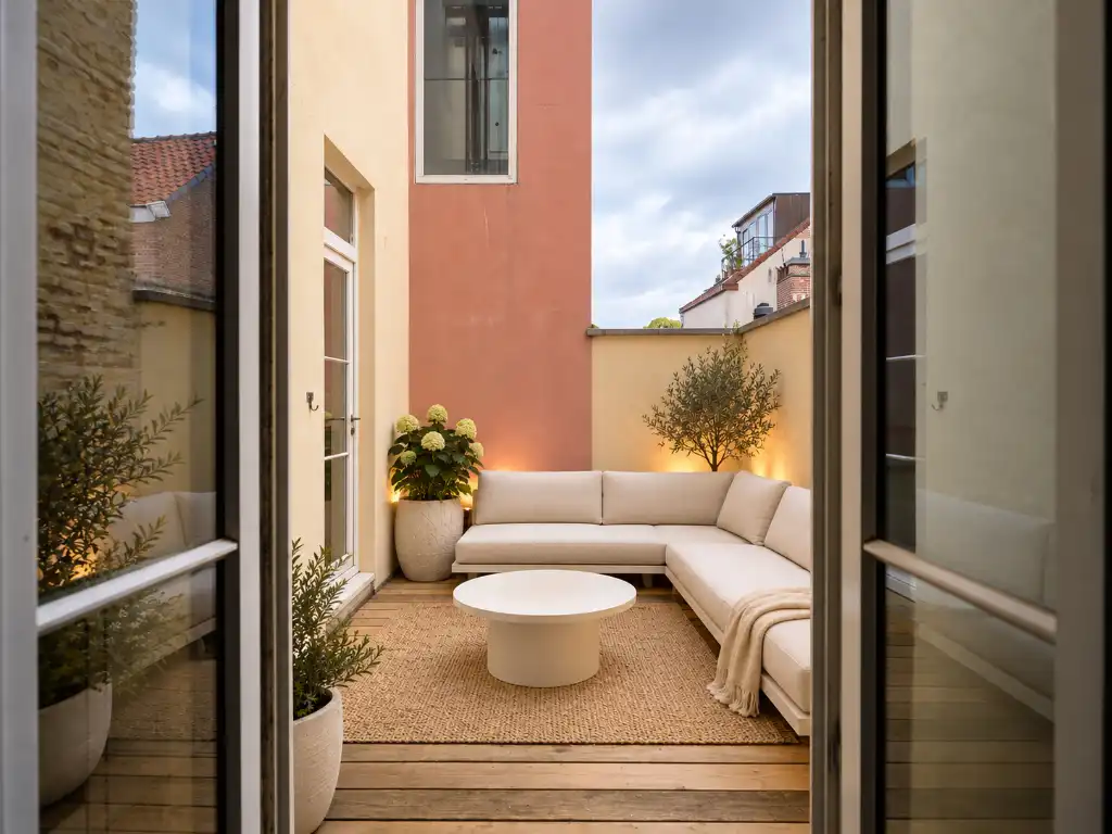 Karaktervol herenhuisappartement met terras en zicht op het stadhuis foto 13