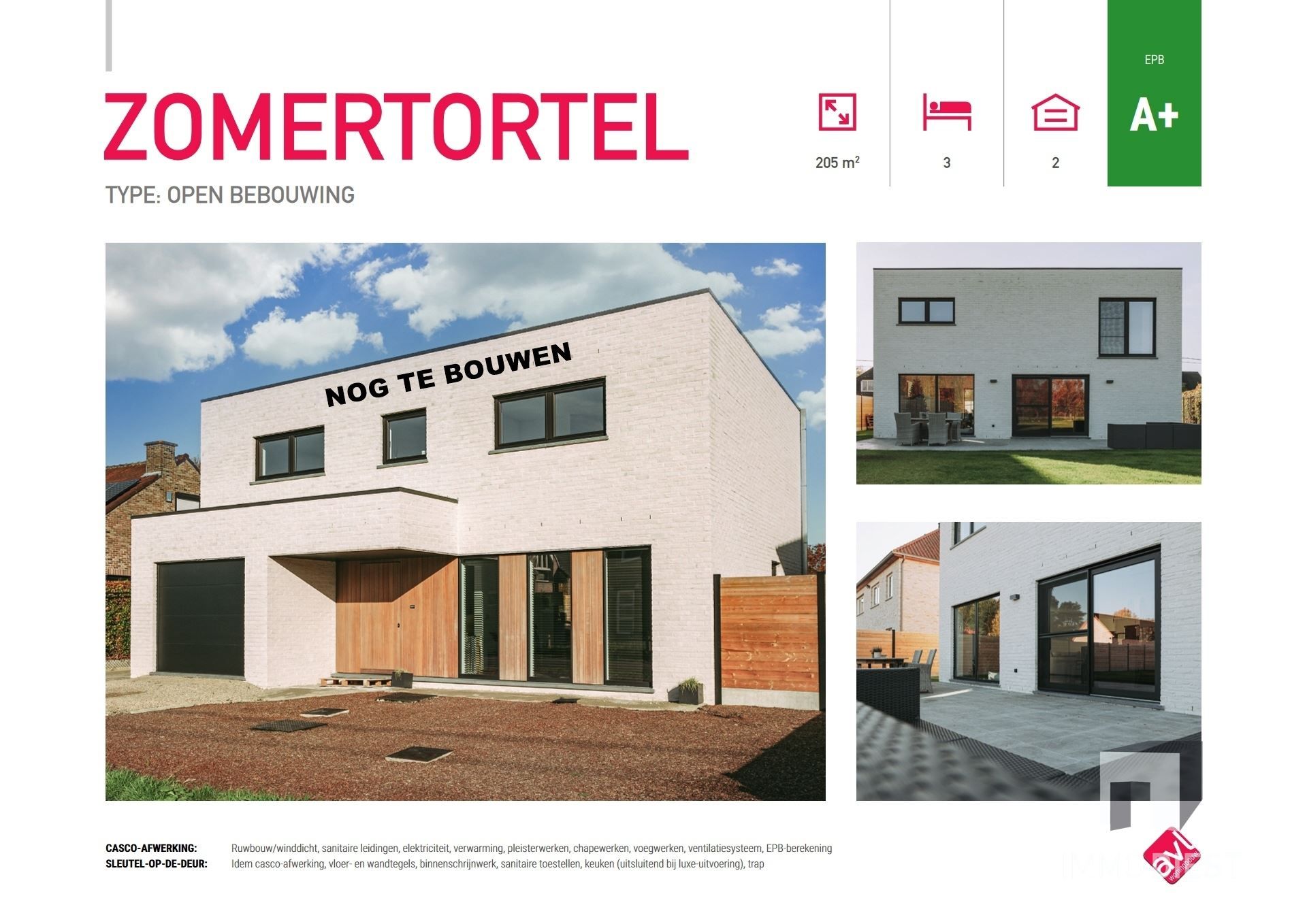 Villa op open bebouwing op 10a17ca  met achterliggende weide van 52,11 are foto 2