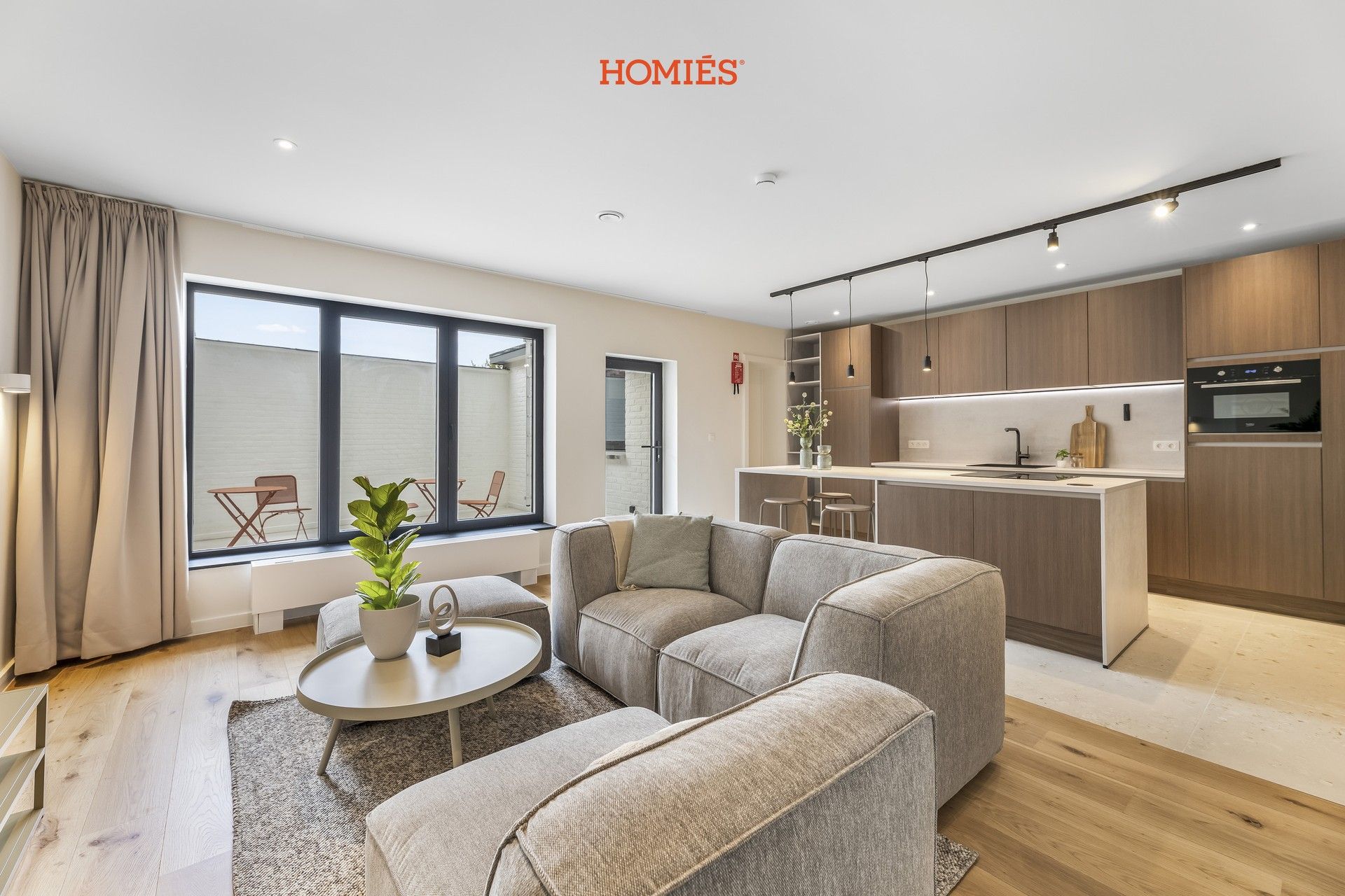 Luxueus en energiezuinig gelijkvloersappartement met stadskoer foto 5