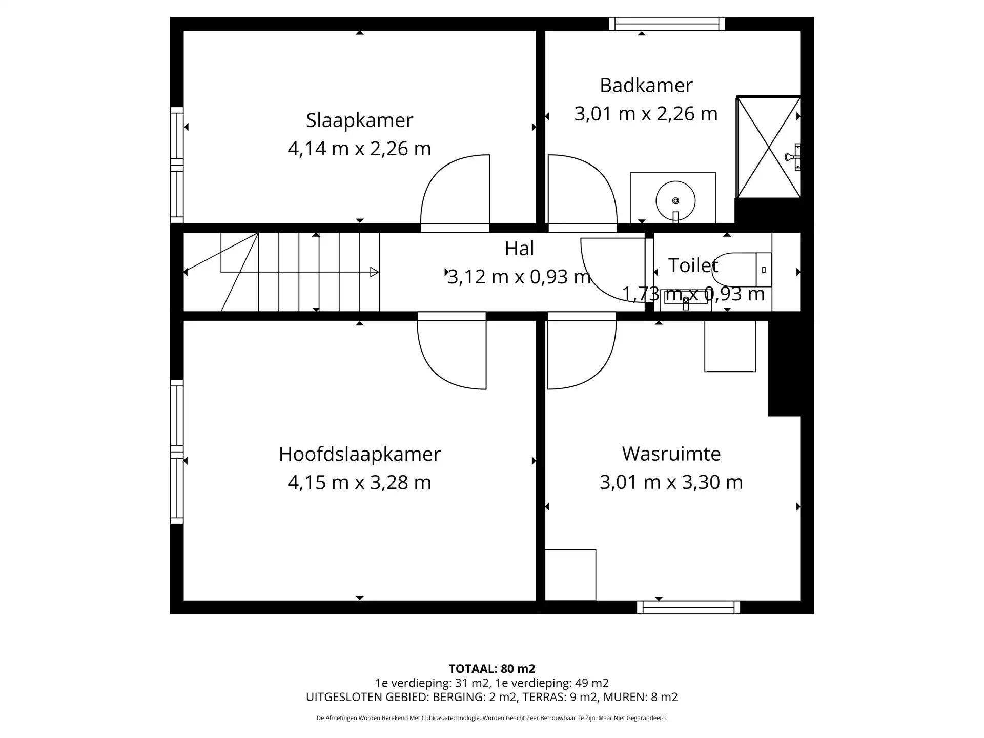 Duplex appartement met drie slaapkamers, terras en autostaanplaats foto 17