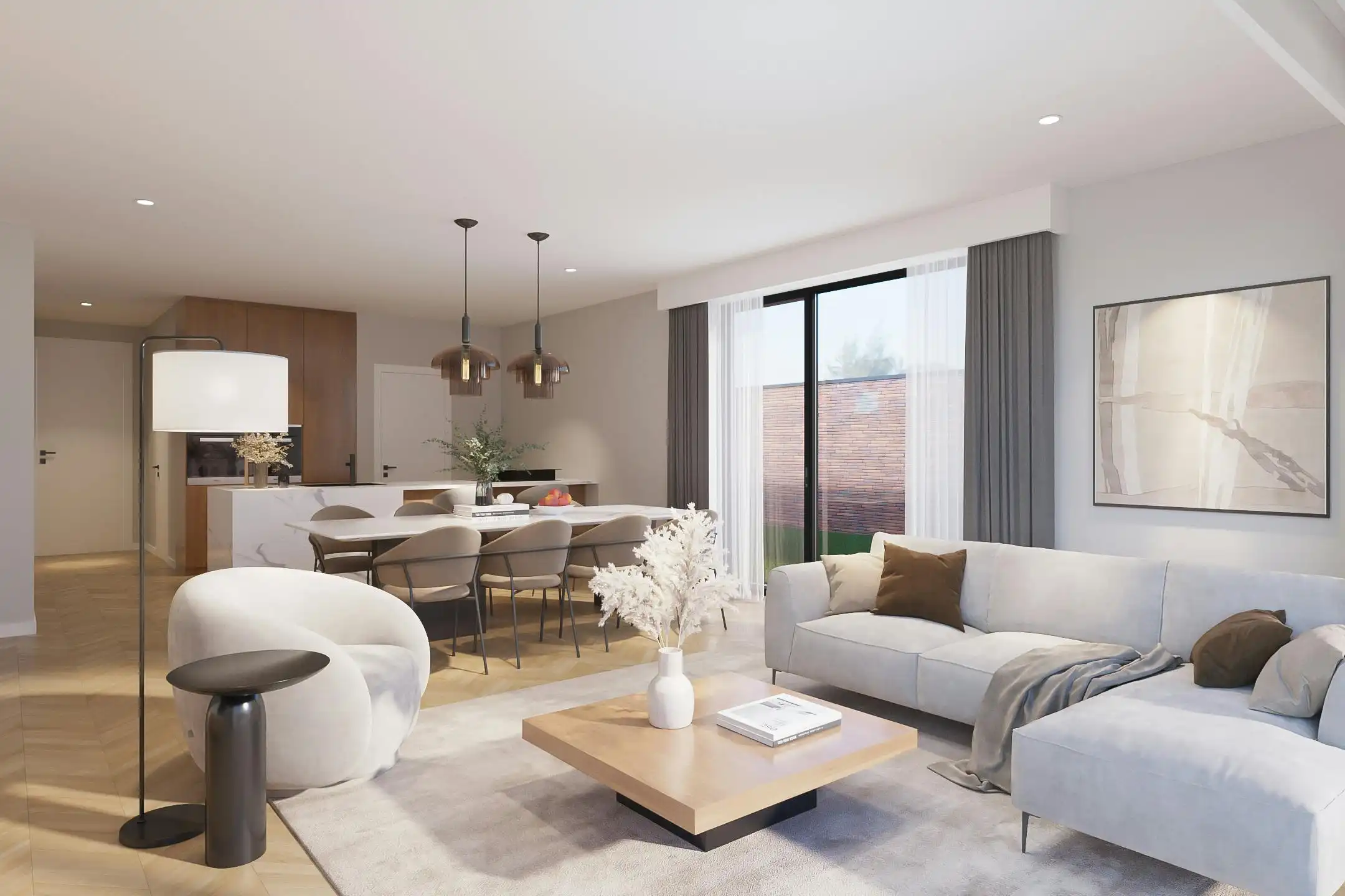 Nieuwbouwproject in Genk met 3 woningen en 5 appartementen foto 2