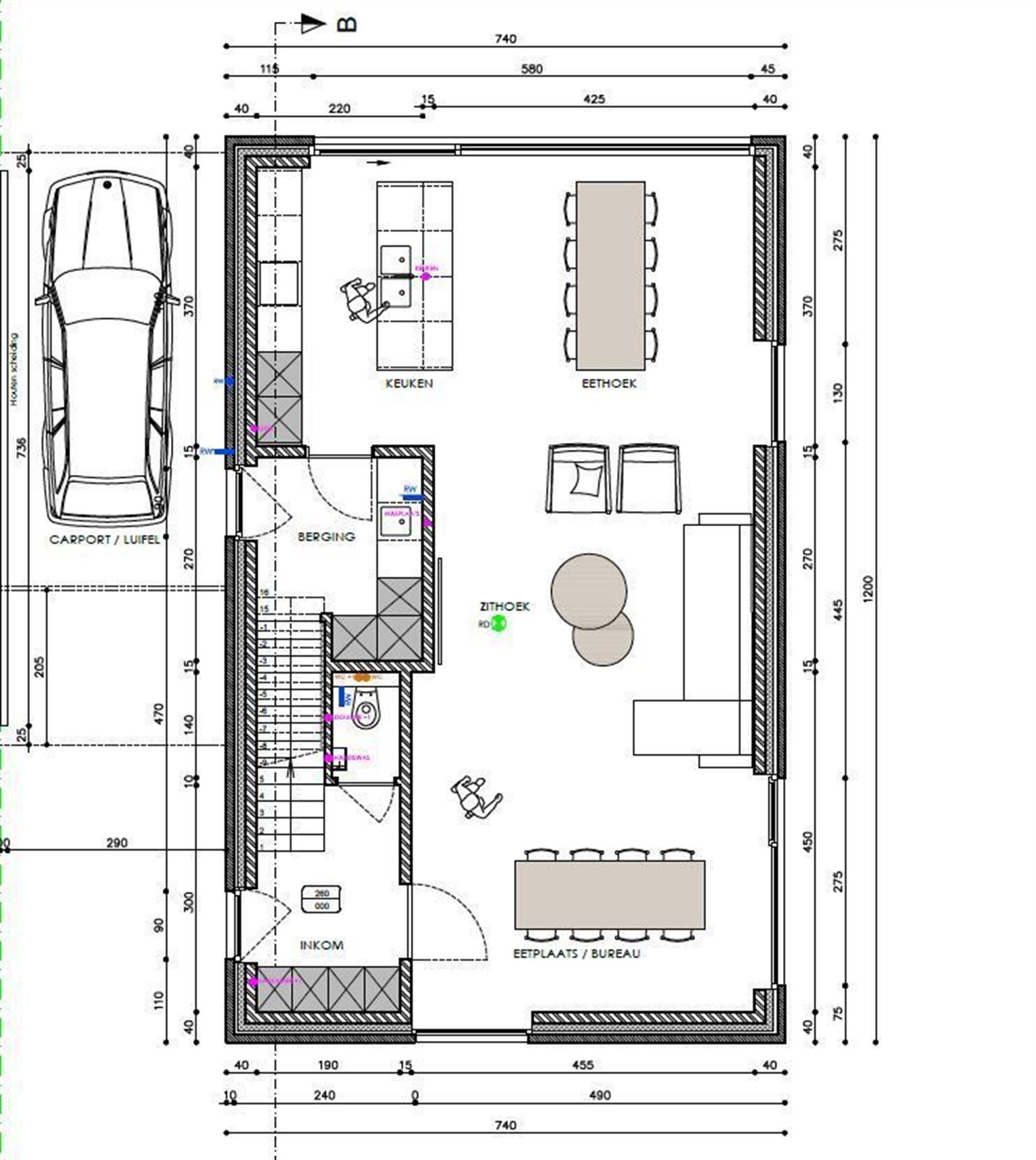 Open Bebouwing met terras, tuin, carport & kelders van 90m2 foto 14