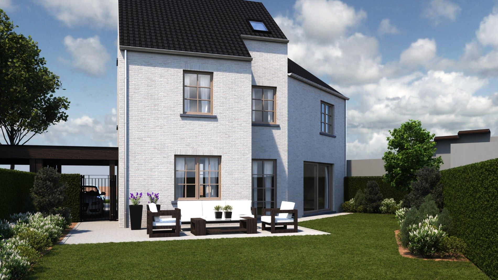 Vier nieuwbouwwoningen met 5 slaapkamers in Elen foto 5