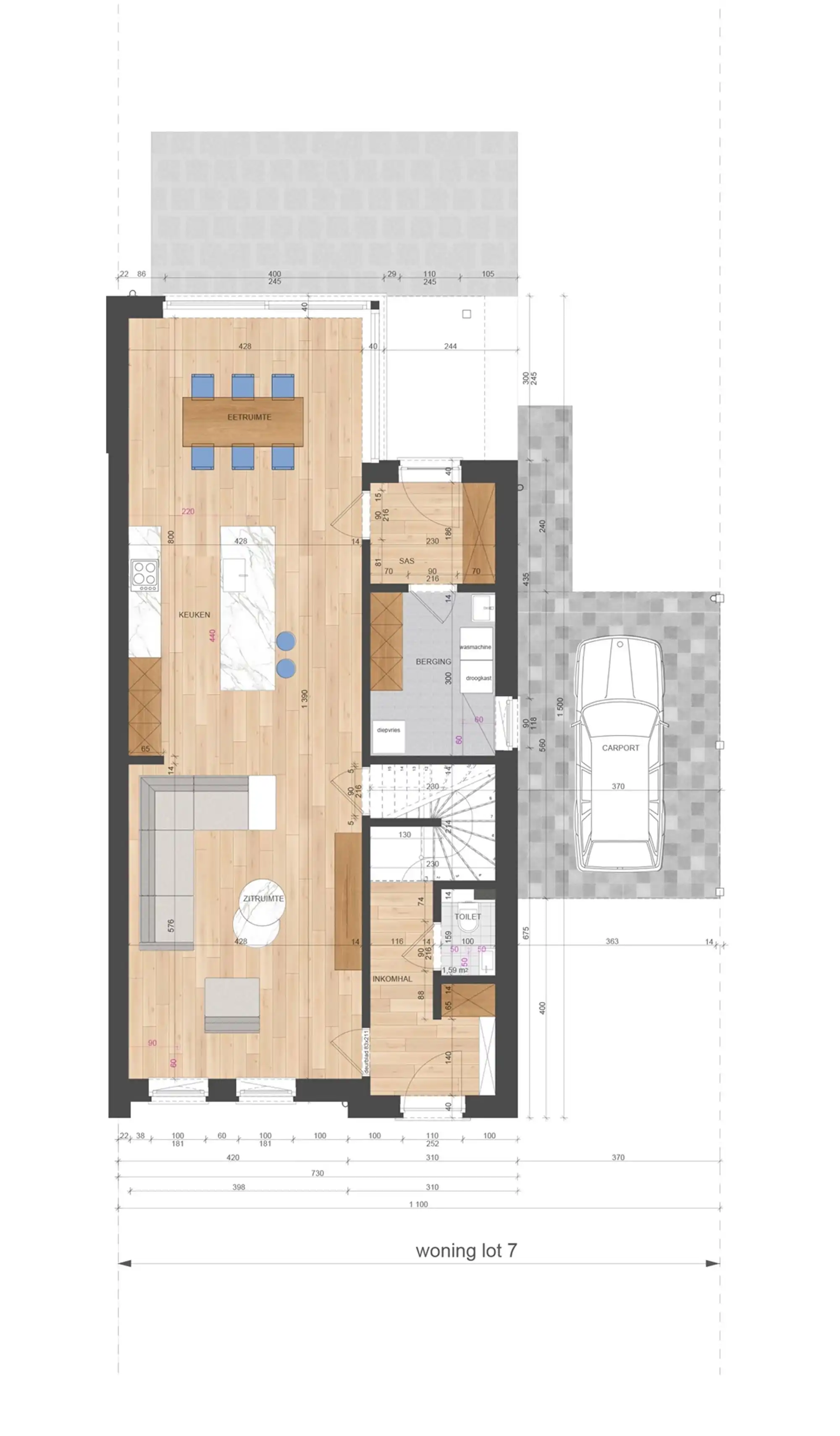 NIEUWBOUWWONING MET 3 SLAAPKAMERS UITERST CENTRAAL DOCH RUSTIG GELEGEN TE ZONHOVEN foto 10