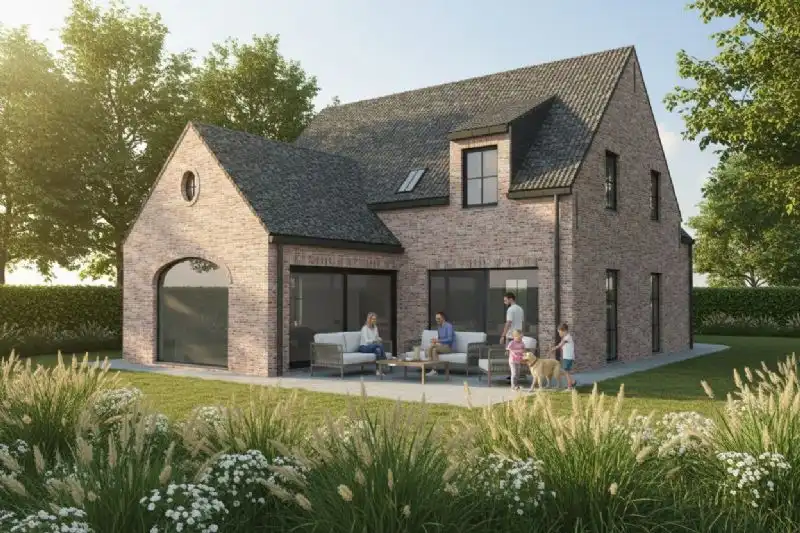 Nieuw te bouwen alleenstaande woning met vrije keuze van architectuur te Ardooie. foto 3