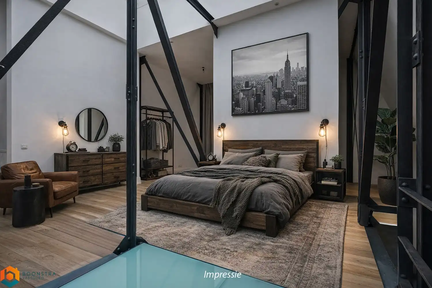 Ruimtelijke industriële loft (+/- 194 m²) met 3 slpkrs foto 17