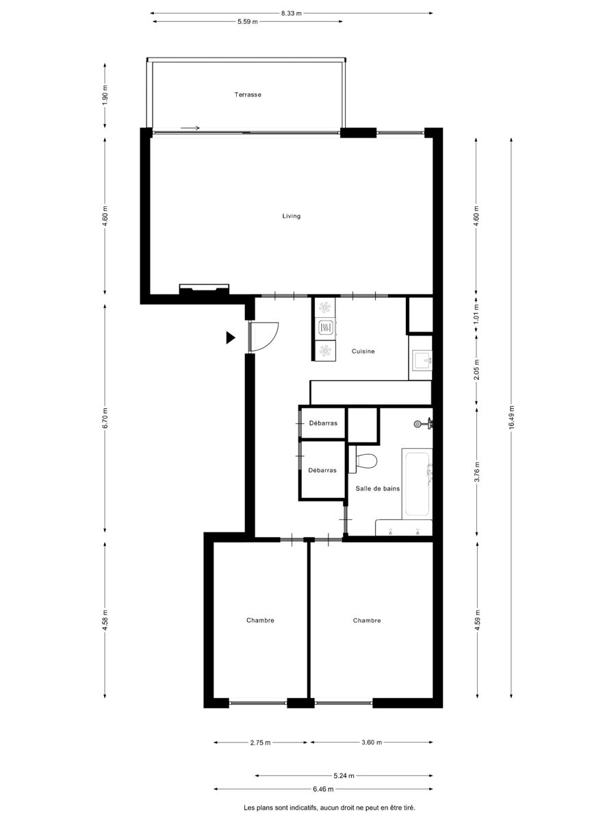 2 slpk appartement met terras & staanplaats in Solbosch foto 7