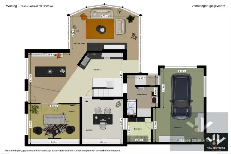 Knap afgewertet, energiezuinige, lichtrijke en ruime woning met vier slaapkamers en guesthouse/praktijkruimte met tal van mogelijkheden op centrale (maar toch bosrijke!) locatie te As foto 11