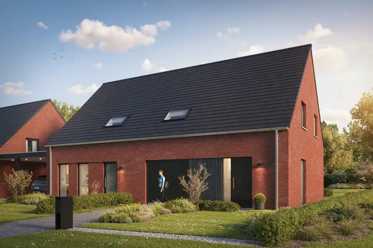 Deux maisons semi-mitoyennes à Dottignies avec grand jardin et espaces lumineux foto {{pictureIndex}}