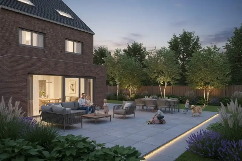 Nieuw te bouwen halfopen woning te Adegem. foto 3