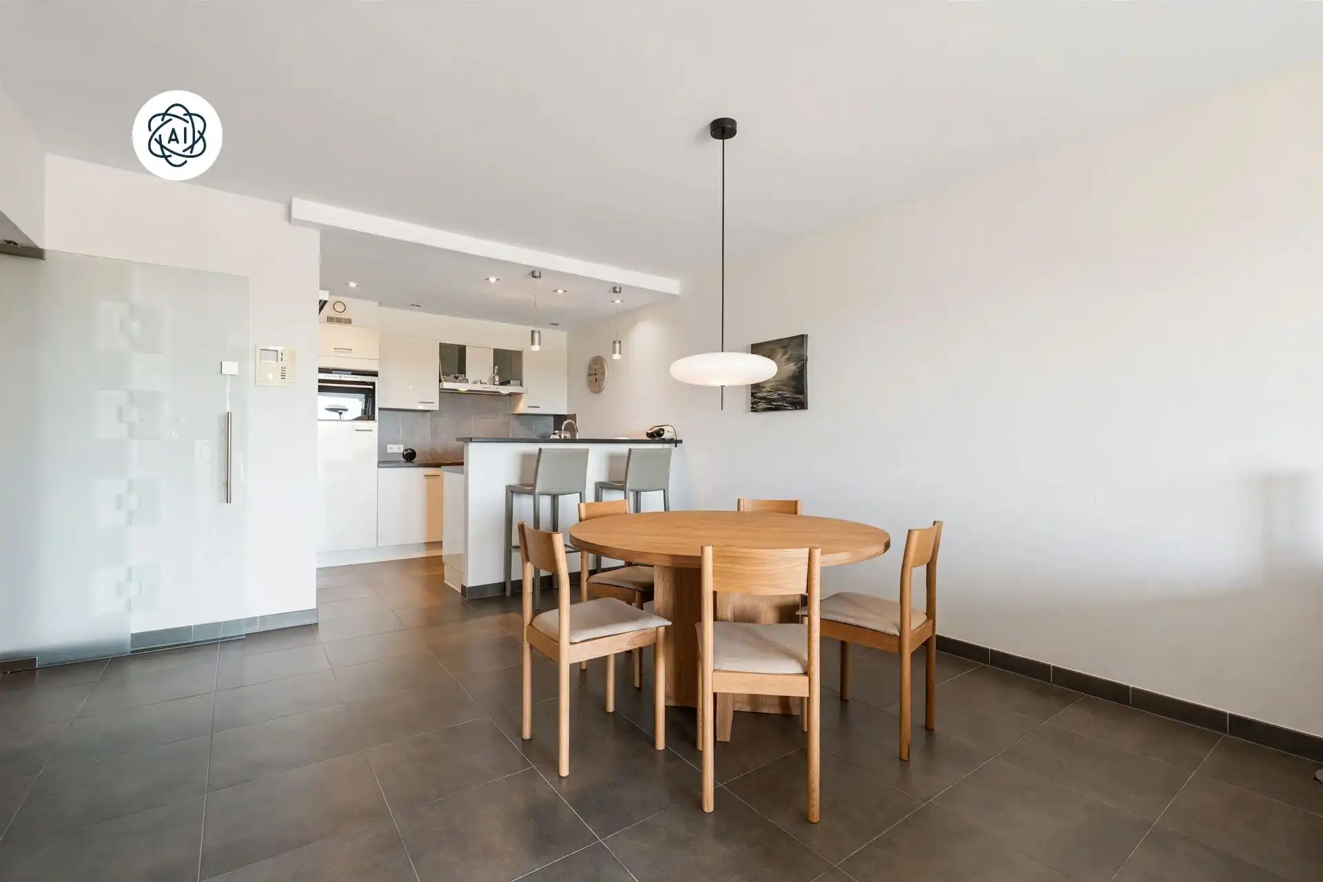 Appartement met 2 slk en terras, zicht op de havengeul foto 9