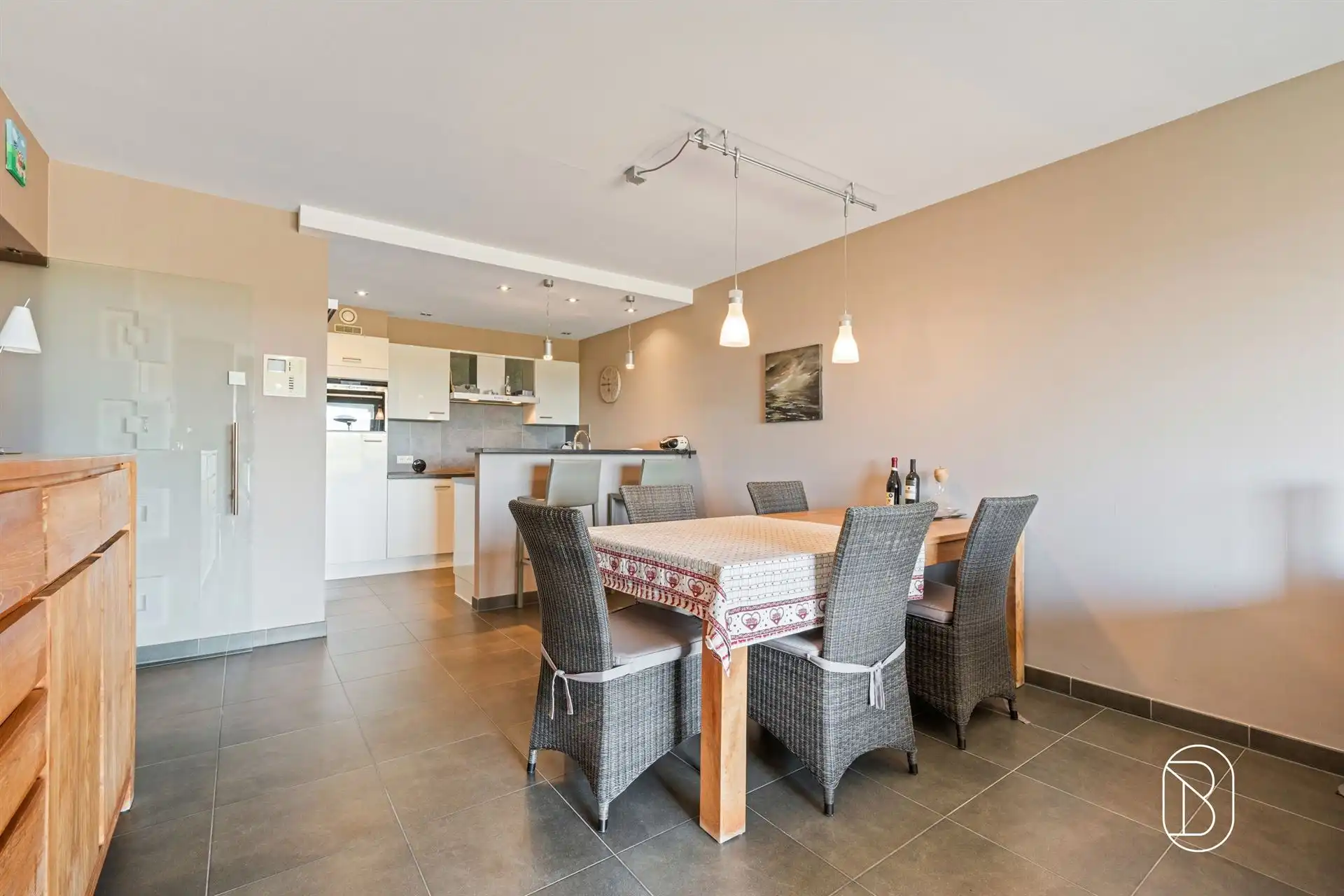 Appartement met 2 slk en terras, zicht op de havengeul foto 8